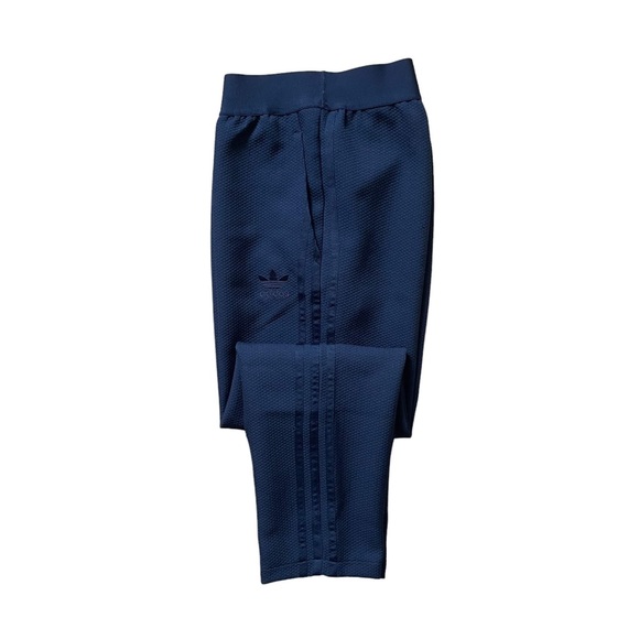 Adidas Originals Navy Cropped Tapered Pull On 'Chicago' Pants Medium BQ7869 - Picture 8 of 13